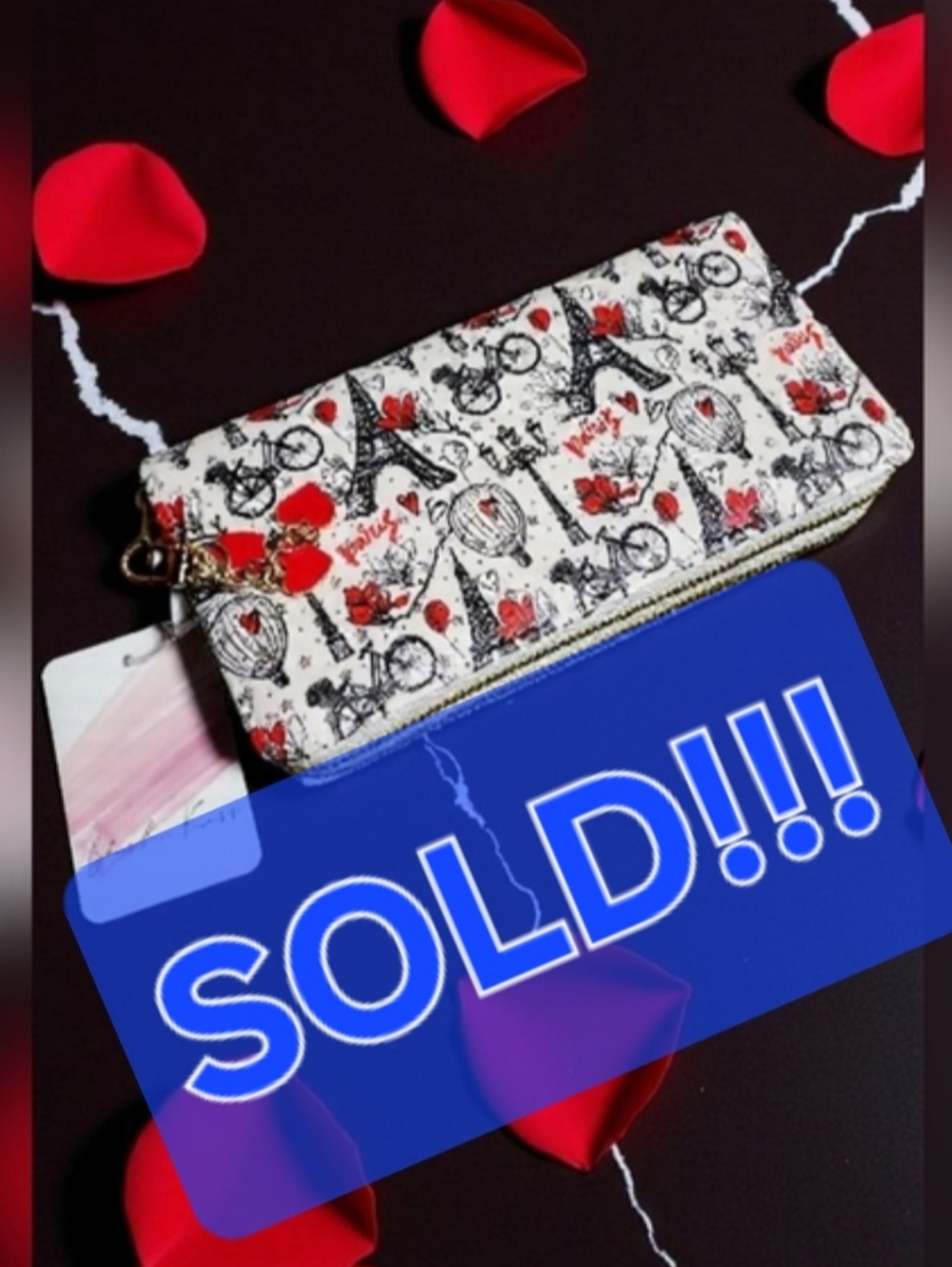 Blush Kiss Chic Parisian Print Women's Wallet